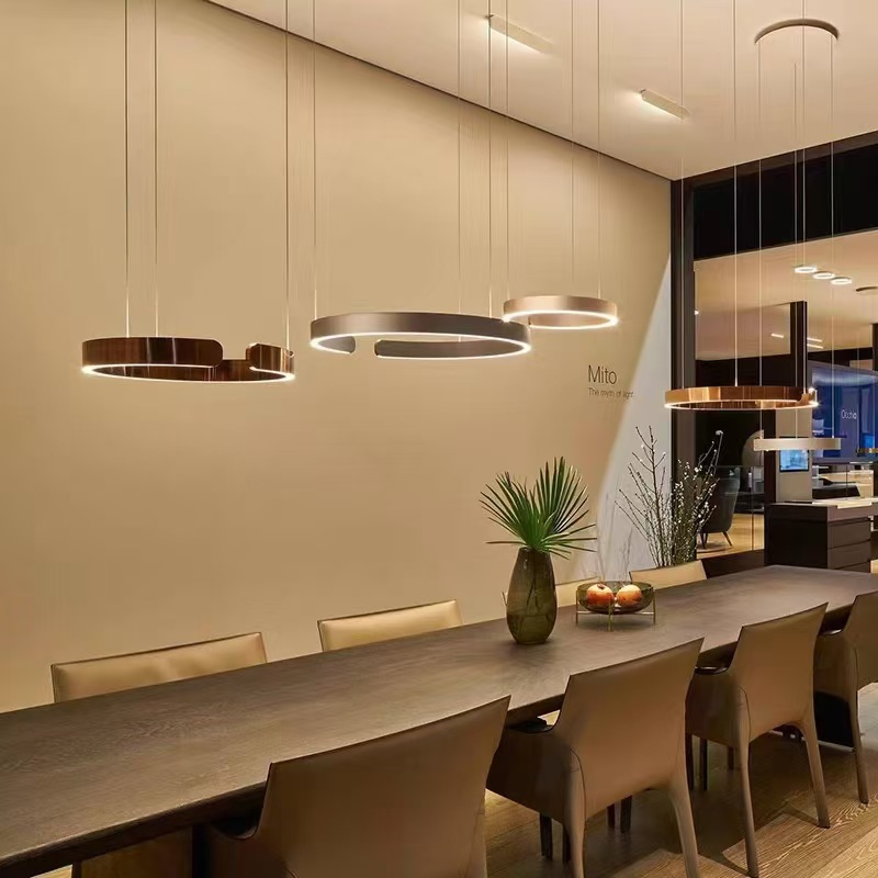 Ceiling chandelier Pendant light Chandeliers for dining room LED Bedroom living room nordic home decor Modern Round ring lamps