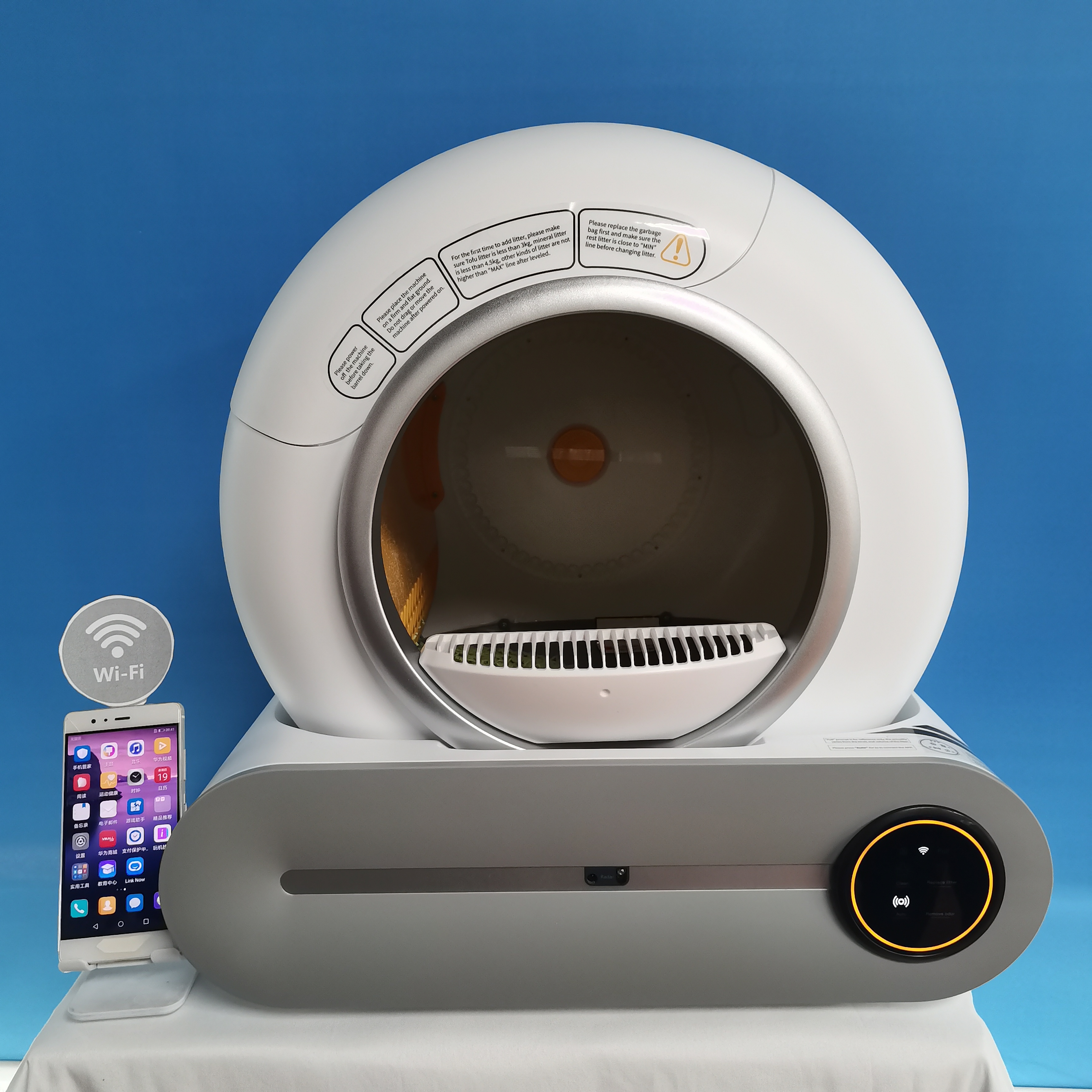 Smart Box Pet Toilet Anti Splash Cat Tray Cleaning Bath Basin Supplies stainless steel smart cat litter box