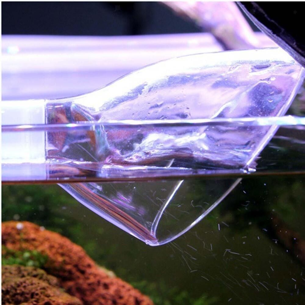 Acrylic Aquarium Lily Pipe Outflow with Suction Cup Filter Connectors Water Outlet Green Aquarium Accessories