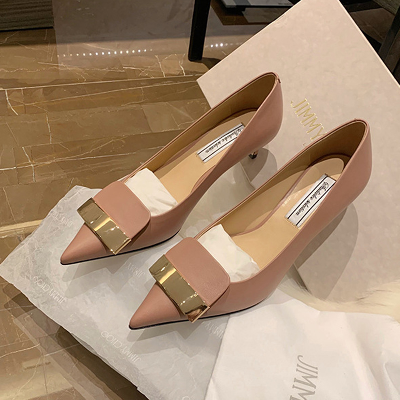 Autumn High Heels Women ShoesNew Leather Sexy Pointed Toe Shoes Fashion Office Work Ladies Shoes Zapatos De Mujer 2023