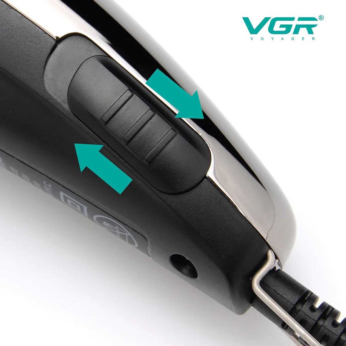 VGR Hair Clipper Professional Hair Cutting Machine Electric Hair Trimmer Household Haircut Machine Wired Clipper for Men V-121 W241227