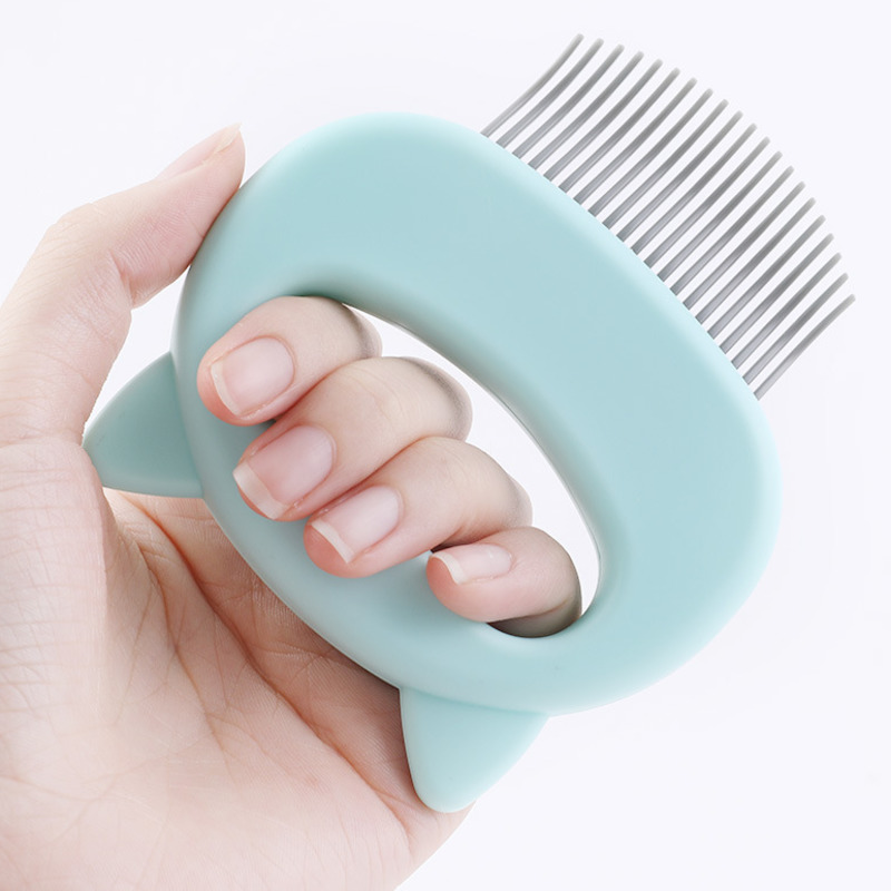 Cat Comb Massage Brush Kitten Shaped Hair Removal Comb for Cats Dog Hair Comb Large Dog Fleas Cleaning Beauty Pet Grooming Tool