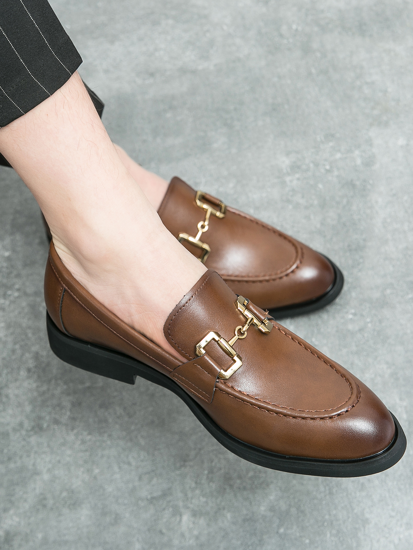 Men shoes Leather Oxford Dress Shoes Comfortable Gentleman's Stylish Business Formal Shoes Men Flats Zapatos Hombre Size 38~46