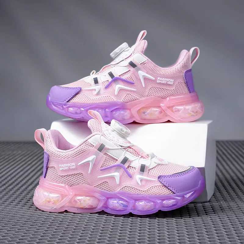 Summer Children Sneakers Breathable 5-16Years Boys Running Shoes New Swivel Buckle Kids Sport Shoes Outdoor Casual Trainers M240903