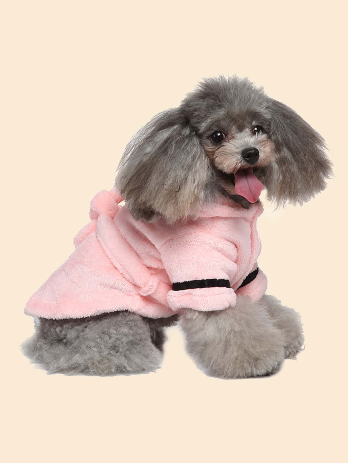 Soft Quick Drying Pet Pajama With Hood Thickened Luxury Soft Cotton Hooded Bathrobe Super Absorbent Dog Bath Towel