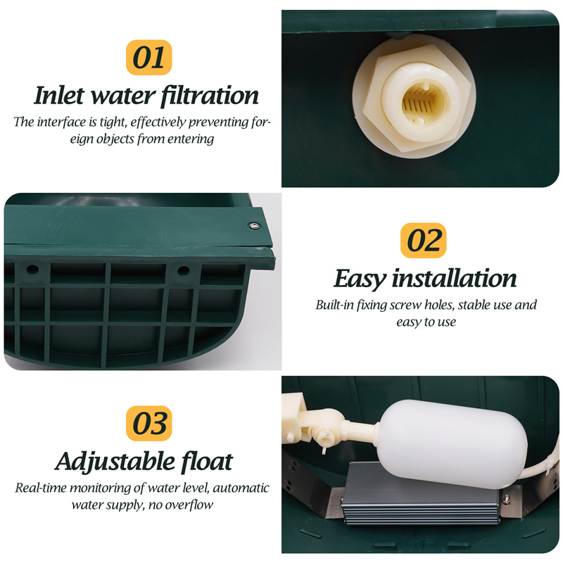 220V Electric Heating Cow Drinker Bowl Float Water Trough For Horse Goat Dog Water Bowl Supplies Sheep Dog Pet Cattle drinker