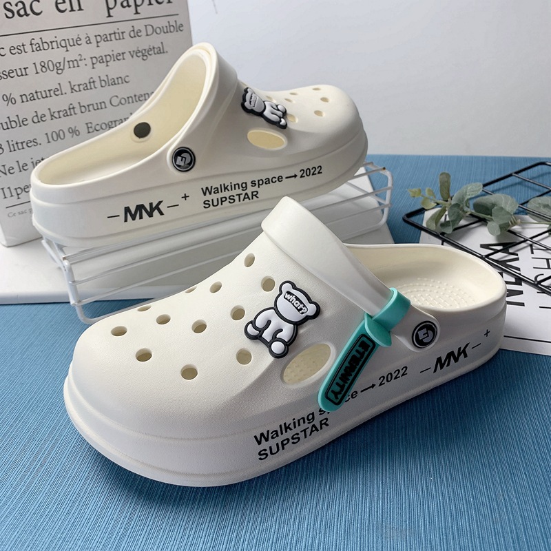 Summer Men's Lightweight Beach Sandals Home Slippers Outdoor Quick Dry Flats Soft EVA Hole Shoes Women Clogs 2024 d3f f2e3 025