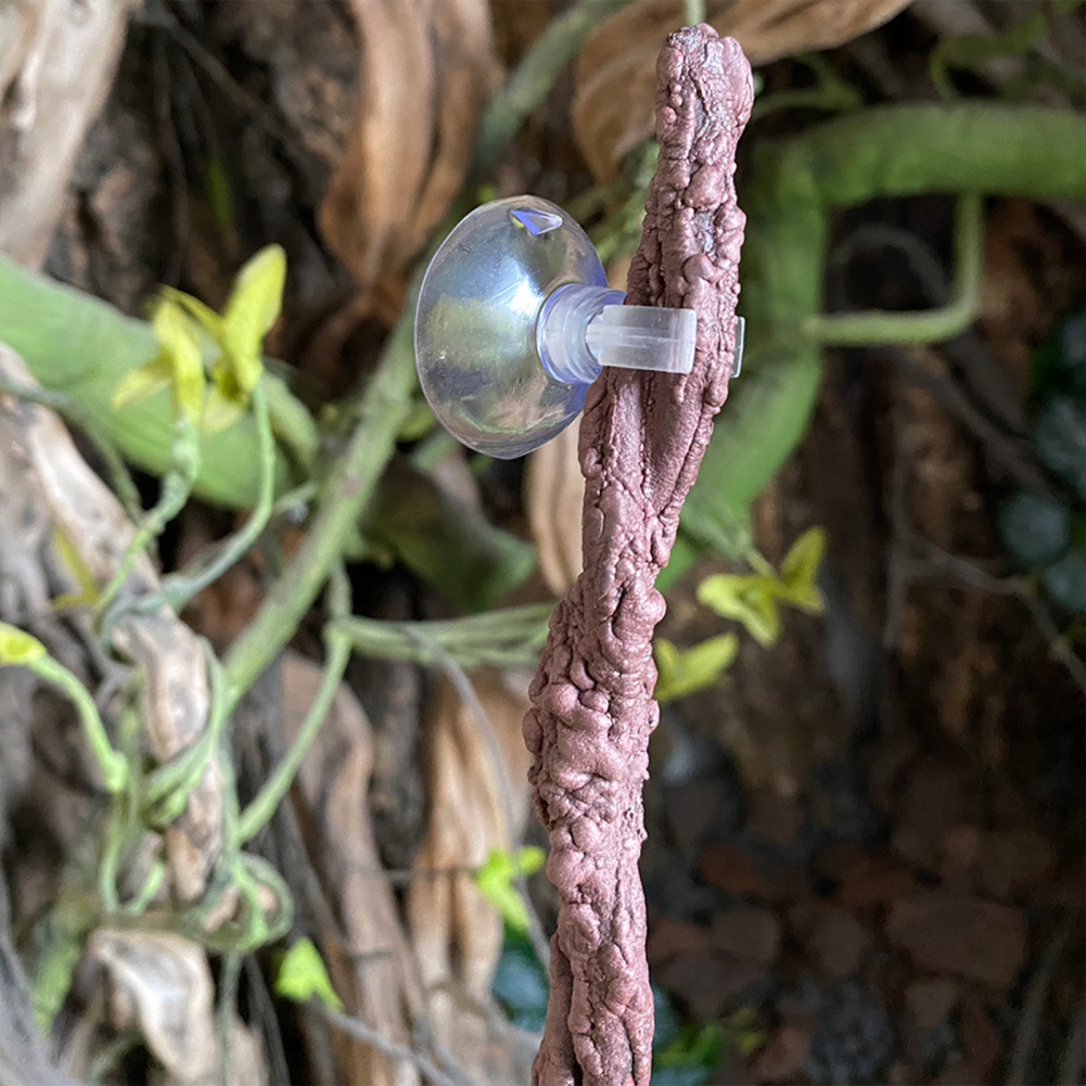 Plastic Reptile Plants Bendable Jungle Climbing Vine Terrarium Branch Flexible Hanging Habitat Decor for Lizard Gecko Tank Decor