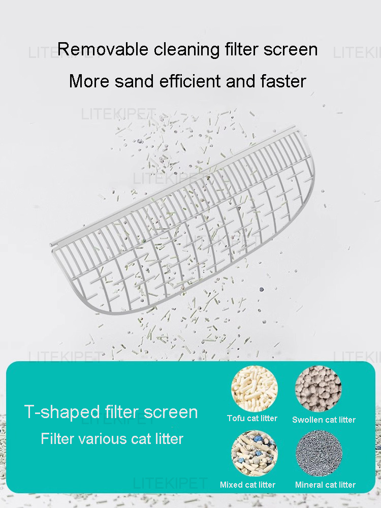 Cat Litter Box Automatic Toilet Removable Filter Backboard Screen Filter Mesh Effective Sand For TONEPIE TI PRO TI+ Accessories