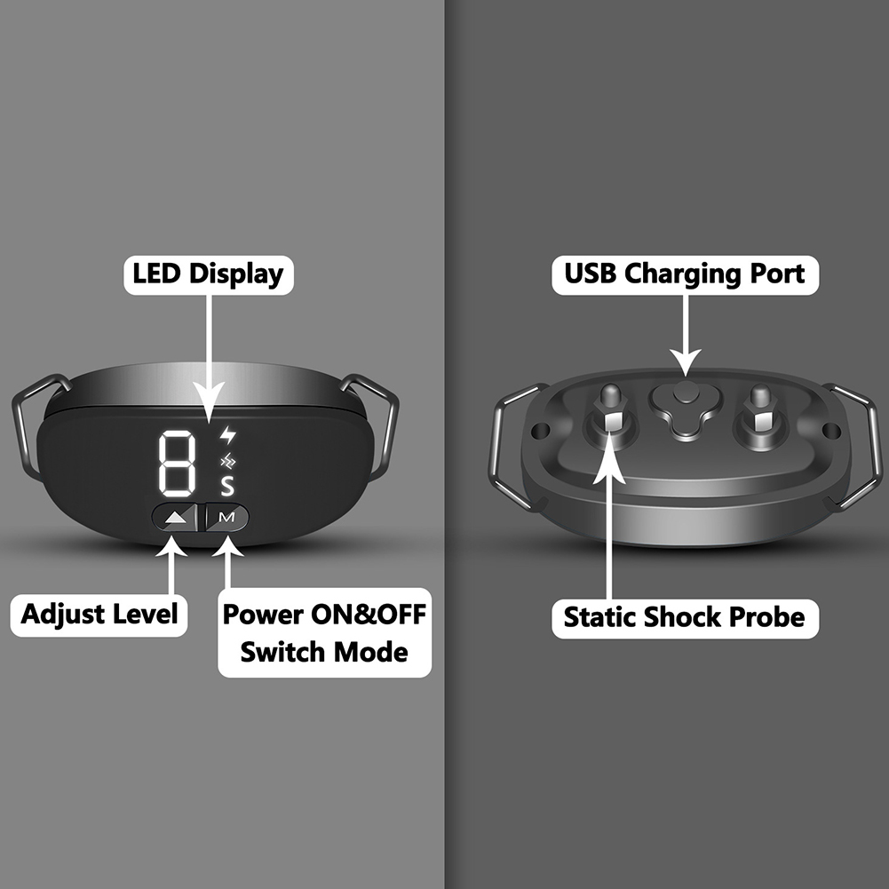 Dog Bark Collar, Rechargeable IP67 Waterproof Anti Barking Training Collar For Large Medium Small Dogs Pet Supplies