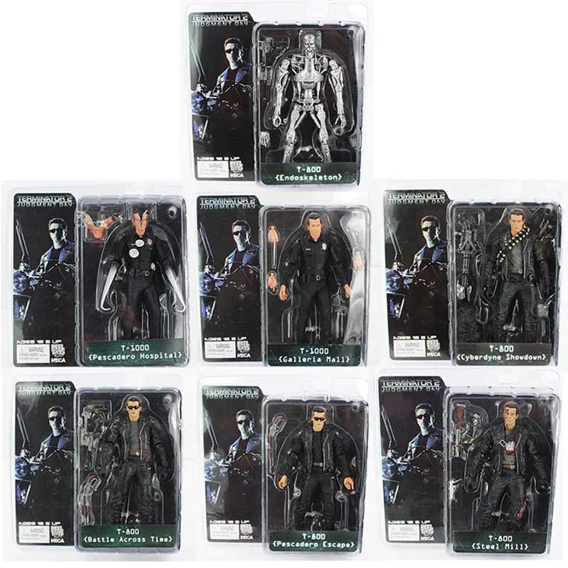 NECA Terminator T-800 T-1000 Interior Skeleton PVC Action Picture Collection Model Toy W240902