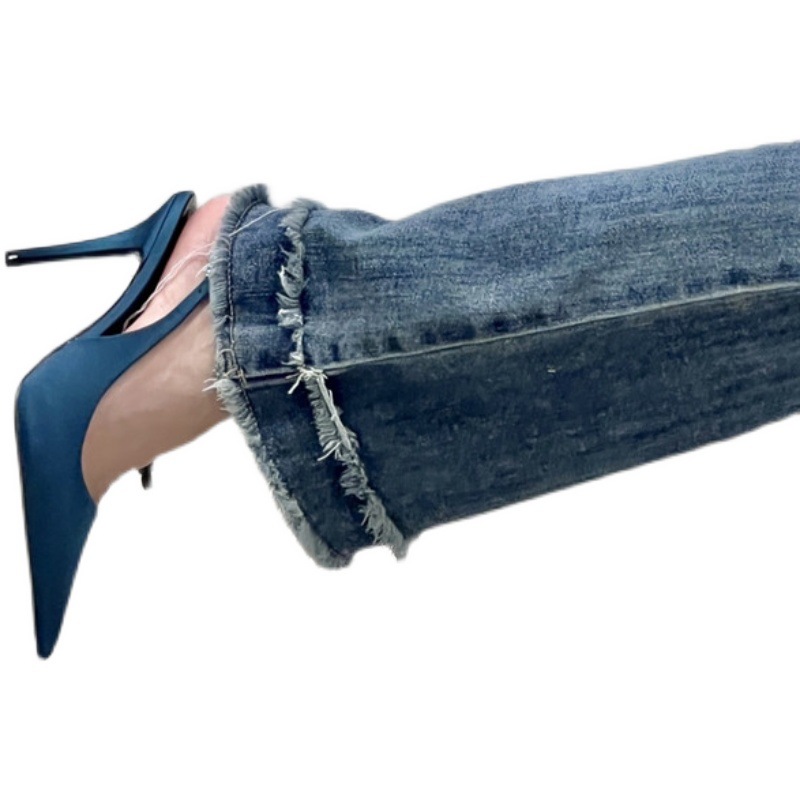 Elegant Fashion Women High Lady Sgback Mules Sexy Thin Heels Party New Wedding Shoes Women's Sandals 2023 Summer 8e05 's