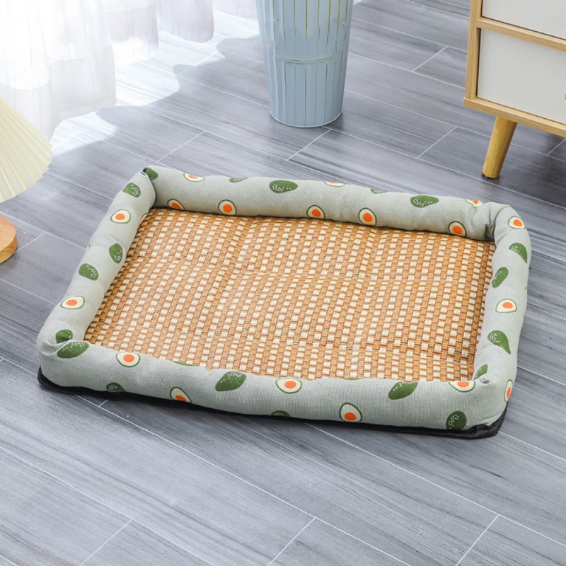Summer Coog Mat House Cat Bed Ice Pad Dog Sleeping For Small Medium Large Dogs Square Nest Pet Kennel