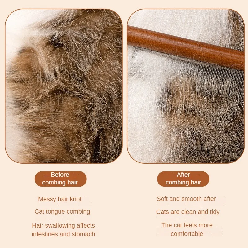 Cats Hair Knot Steam Brush Cats Stuff Grooming Pet Products Scraper for Cats Massage Home Garden Opened Comb Cast's Accessories