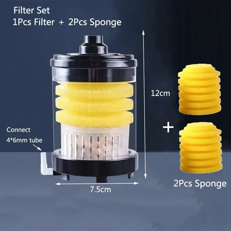 Fish Tank Automatic Feces Suction Machine Oxygen Pump Biochemical Sponge Filtering Feces Aquarium Cleaning Tool Accessories