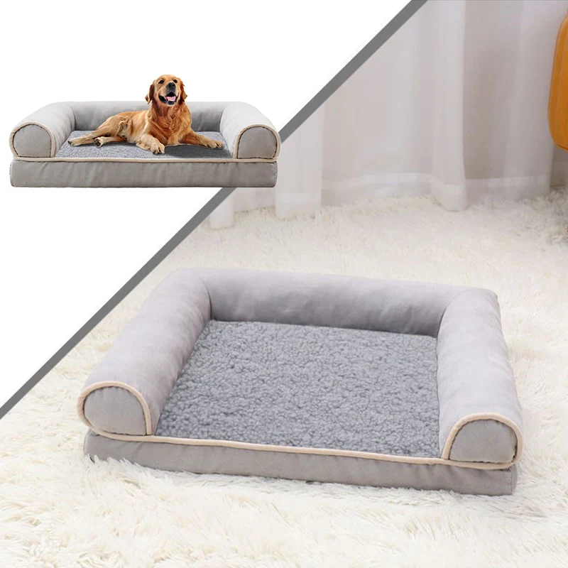 New Bed Sofa Deep Sleep Small Medium Large House Square Thickened Warm Dog Mat Kennel Pet Product Accessories C0a 421