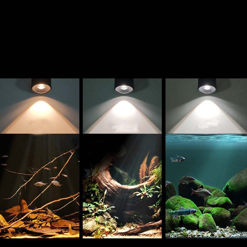 WEEK AQUA Mini7pro-F Led Light Waterproof Aquarium Lamp Fish Tank Mini Lighting Plant Fishbowl Accessories Terrarium Supplies