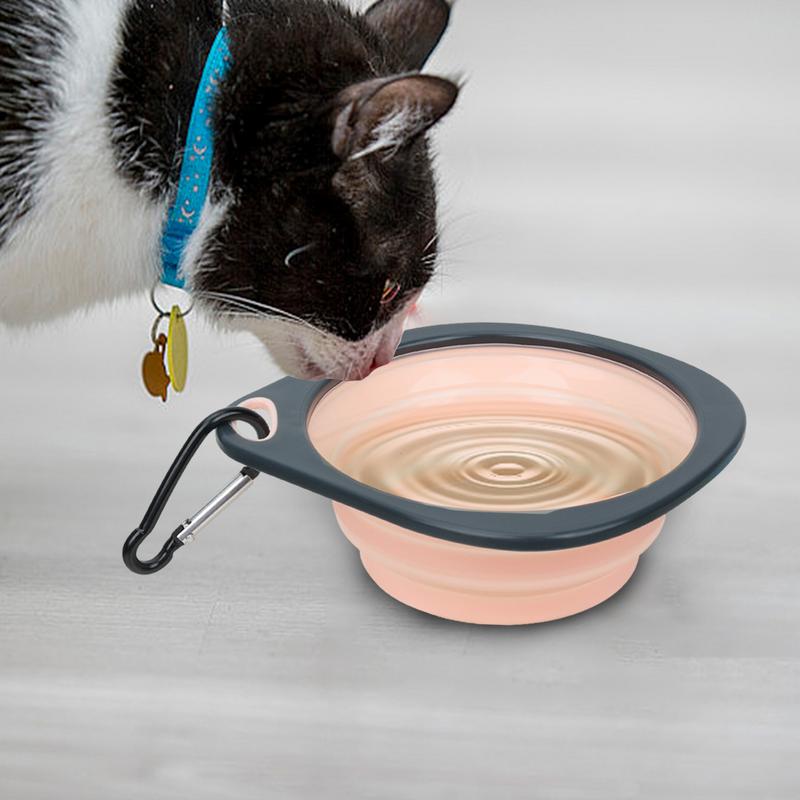 Pet Water Dish Foldable Pet Feeding Bowl Pet Supplies Pet Feeder Dish For Dog Puppy Cat Kitten For Camping And Traveling
