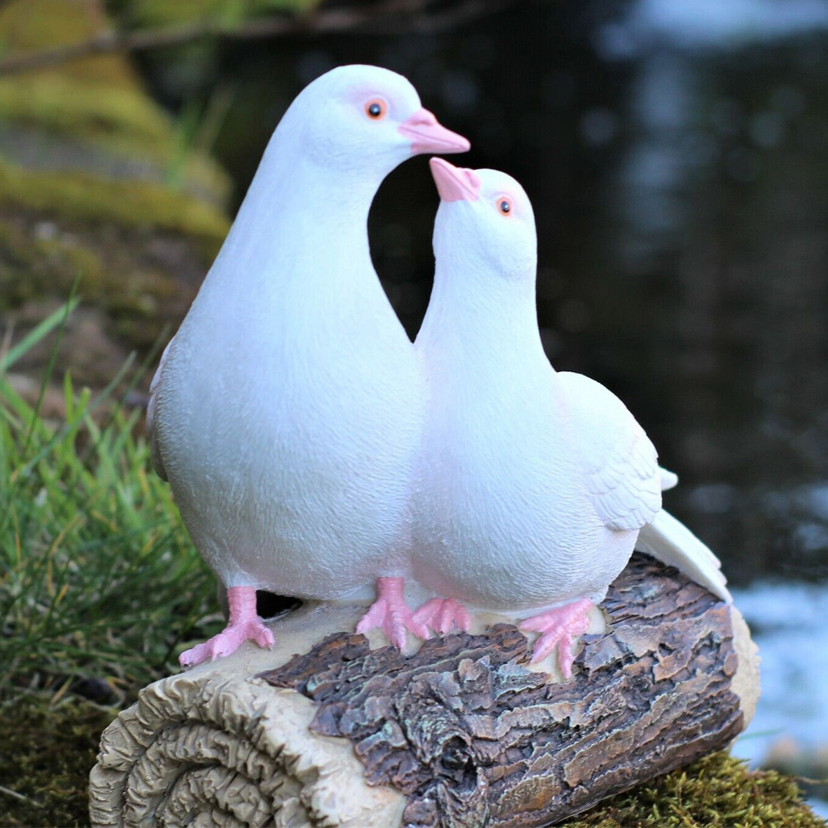 Garden Decorations Resin Dove Statue Home Decor Sculpture Bird Lover Gift
