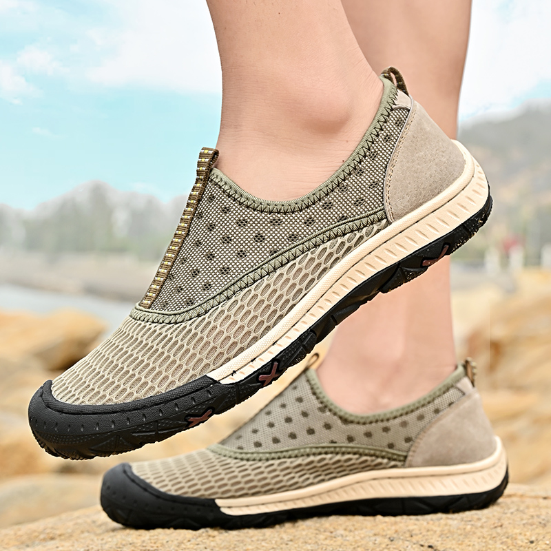 Genuine Summer Mens Casual Outdoor Leather Sandals for Men Beach Roman mens Shoes 9675