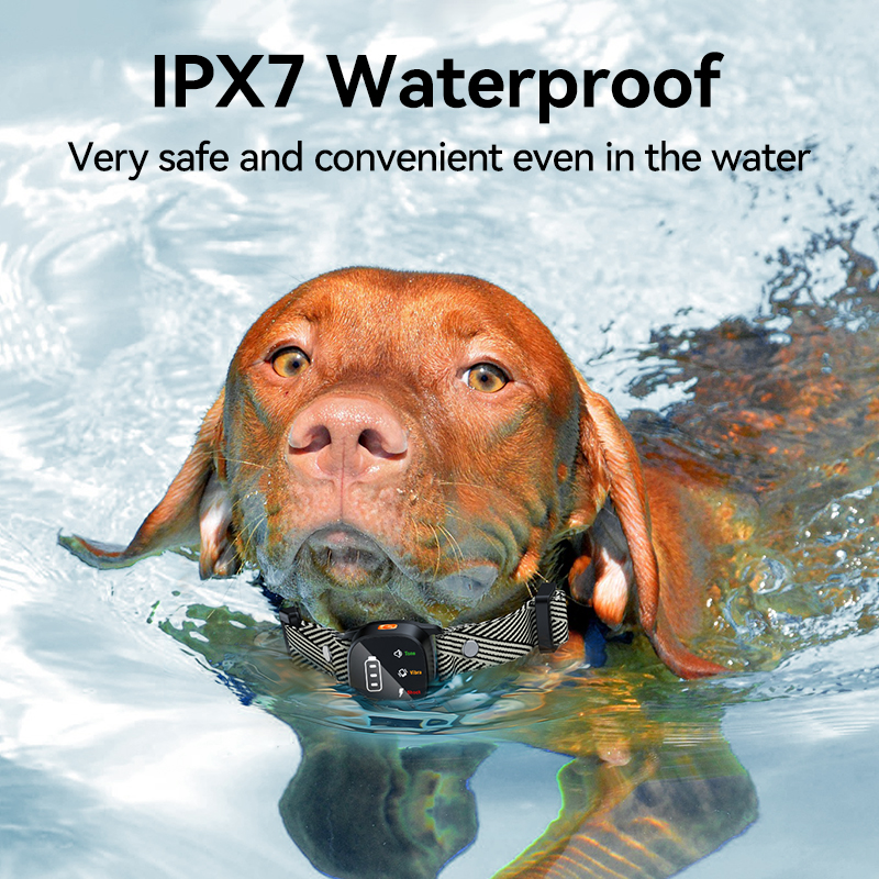 ROJECO Electric Dog Training Collar Smart Dog Anti Barking Collar Rechargeable Pet Trainer for Dog Bark Stopper with Vibration