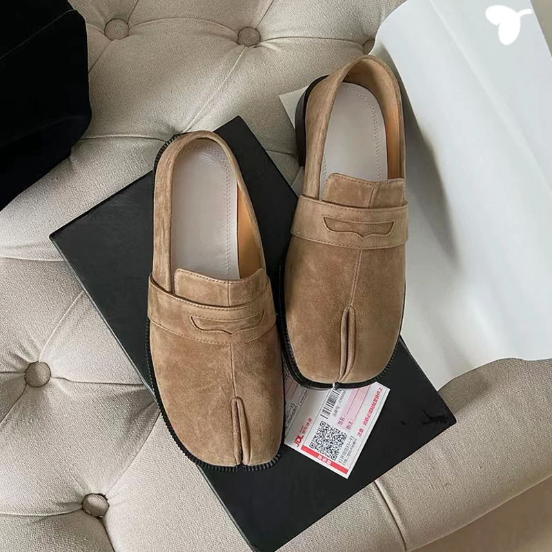 2025 new Women's High 05df8 New Fashion Quality Leather Split Toe Mary Jane Comfortable Low Heel Women Shoes Lolita