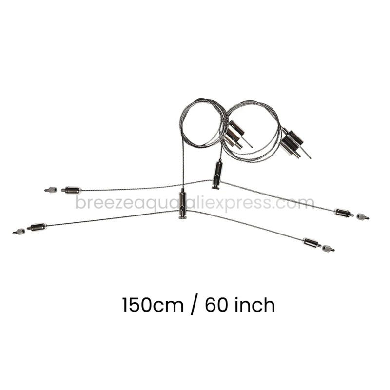 NP K7 Pro V3 III 140W App WiFi Saltwater Coral Reef Marine LED Aquarium Light Mounting Arm Hanging Kit Shade and Diffuser