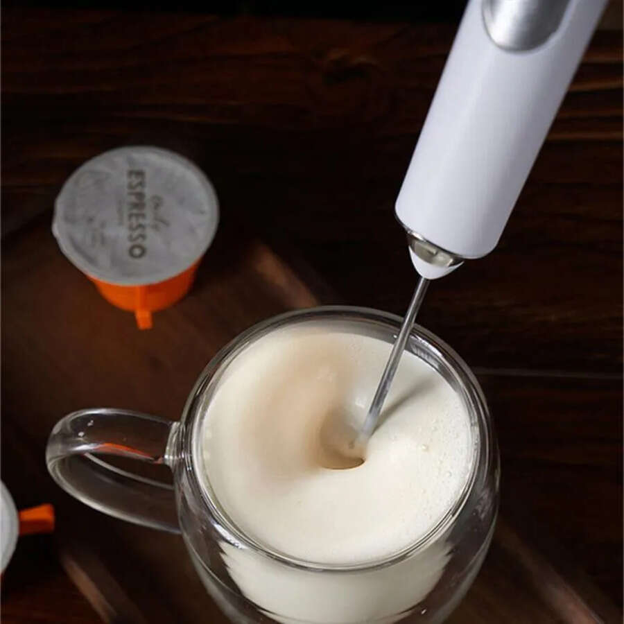 Electric E 2 In 1 Beater Whik Coffee Mixer USB Rechargeable Double Head Milk Frother Baking Stirrer Kitchen Tool Gadget
