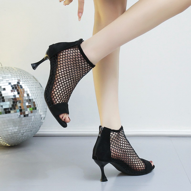 2024 New Summer New Fashion Open Toe Pure Color Hollow Out High Non-slip Sexy Sandal Thin Heels Women Shoes
