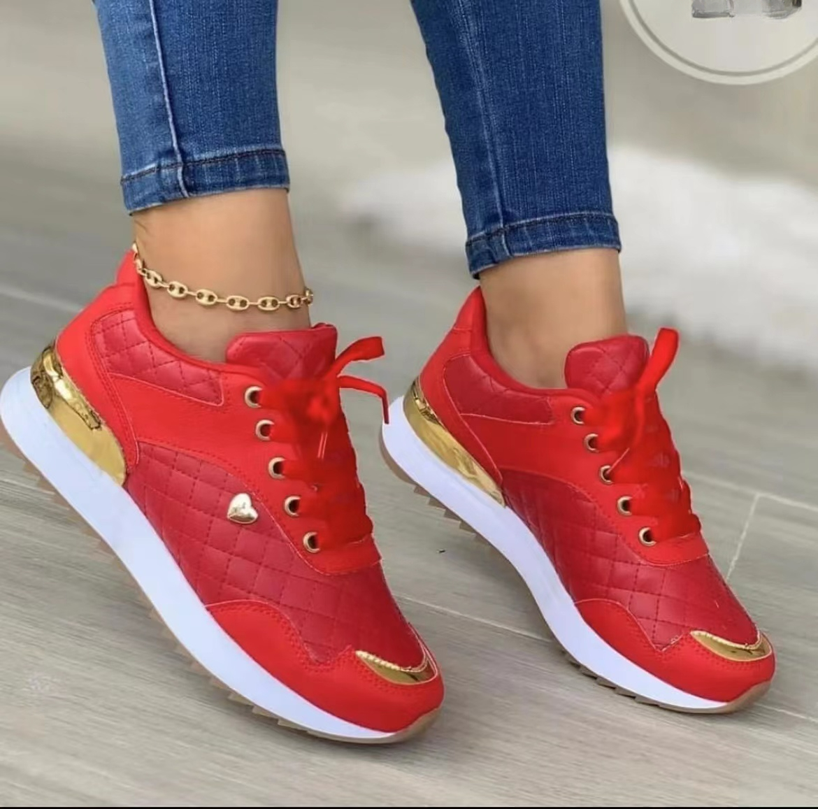 Lace-Up Women's Sneakers: Outdoor Running Walking Shoes