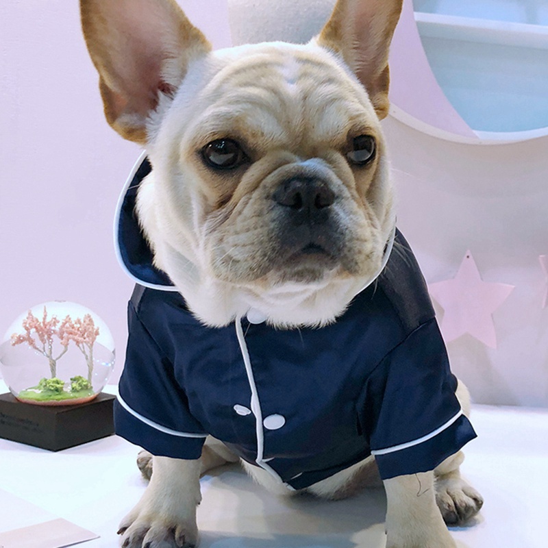 Pet Dog Pajamas Luxury Soft Silk French Bulldog Pajamas Pet Coat Clothing For Small Dogs Shih Tzu Puppy Cat Shirt Pet Costume