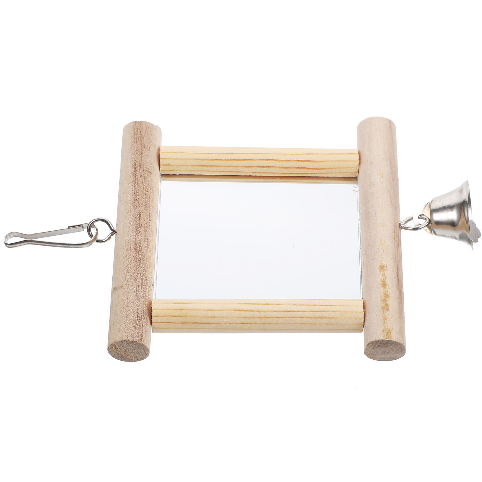 Parrot Mirror Toy Bird Feeders Cage Hammock Swing Household Cockatiel Toys for Parakeets The