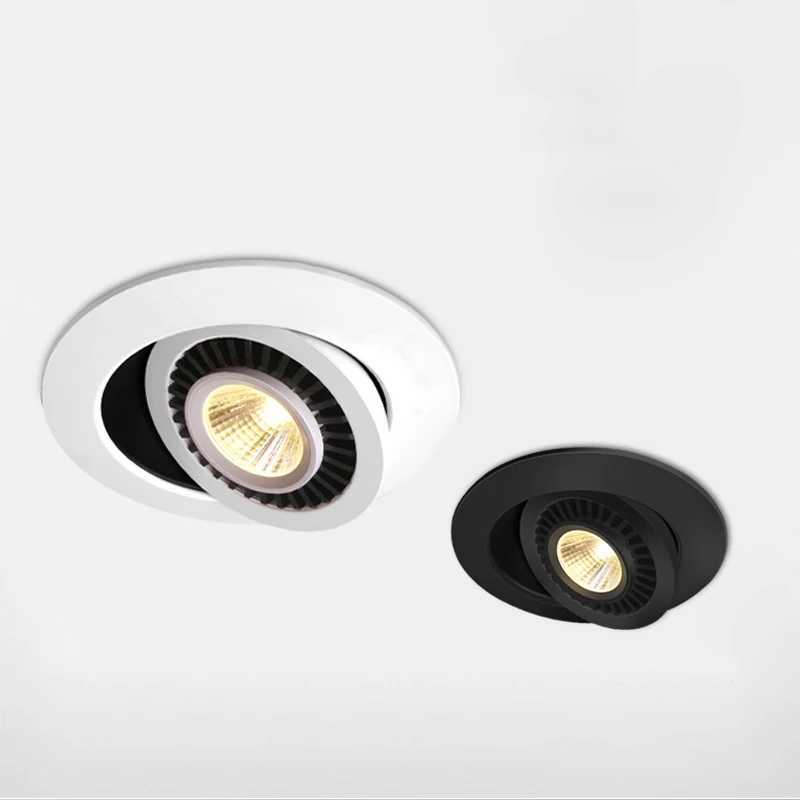 QLTEG dimmable LED tube light 5w 7w 10w embedded tube light 360 degree rotating lighting AC 110v 220V indoor LED bulb 4000K CL240830