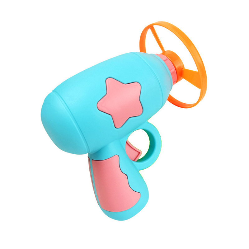 Funny Cat Toys Creative Ejector Pistol Kittens Interaction Training Toy Outdoors Spinning Bamboo Dragonfly Pet Supplies