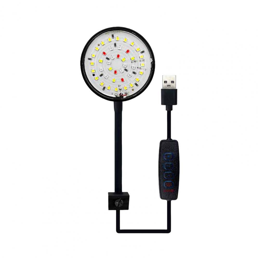 Fish Tank Light Soft Connection 360-degree Adjustable Aquarium Light Energy-saving Led Clip Lamp for Fish Tanks Full for Turtle