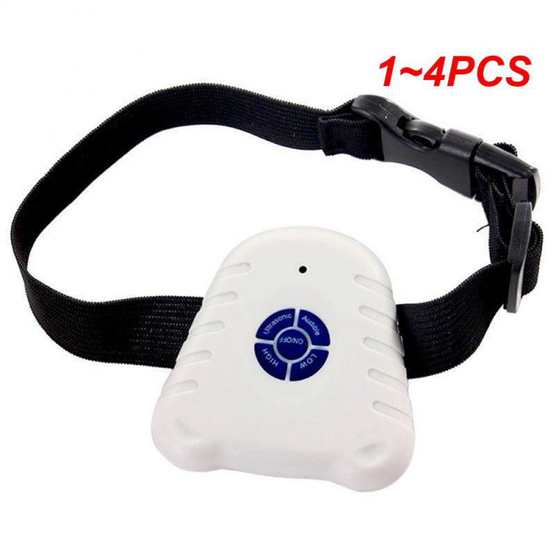 1~4PCS Waterproof Dog Stop Barking Anti Barking Repeller Control Trainer Training Device Button Clicker Ultrasonic Dog Anti Bark