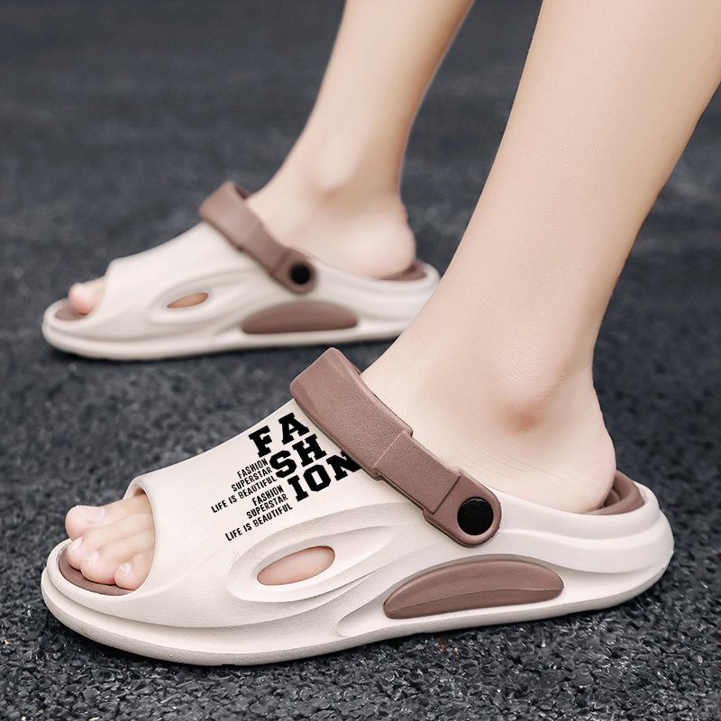 2024 New Men's Sandals Beach Outdoor Slippers Comfortable Slides Beach Clogs Men Casual Shoes Garden Shoes Men Women Slippers