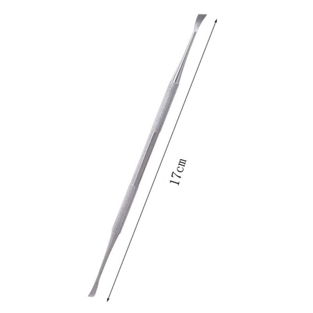 Stainless Steel Dog Teeth Cleaning Tool Non-slip Handle Double Head Tartar Scraper Scaler Anti-rust Pet Toothbrush