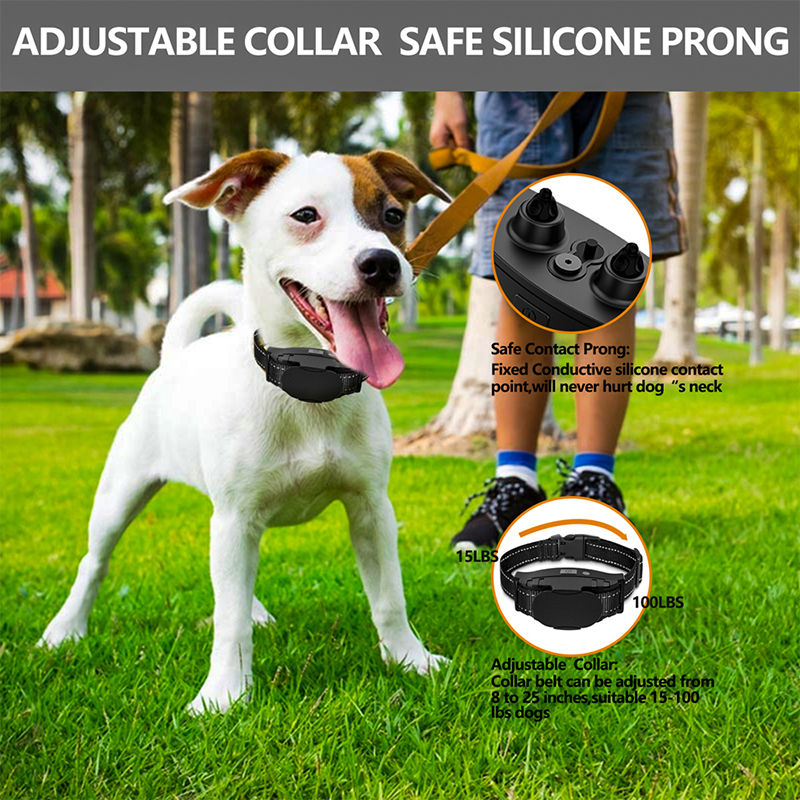 Pet Training Products Rechargeable Rainproof Remote Dog Bark Electric Training Collar Dog Bark Collar