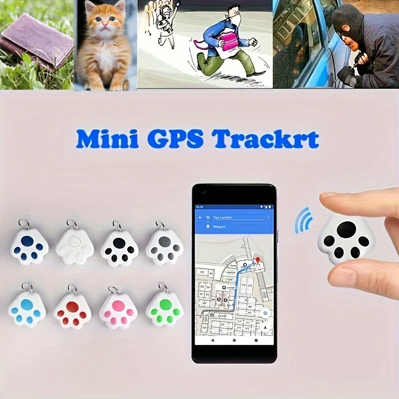Mini GPS Tracker Bluetooth 5.0 Anti-Lost Device Pet Kids Bag Wallet Tracking for IOS/ Android Smart Finder Locator Accessories