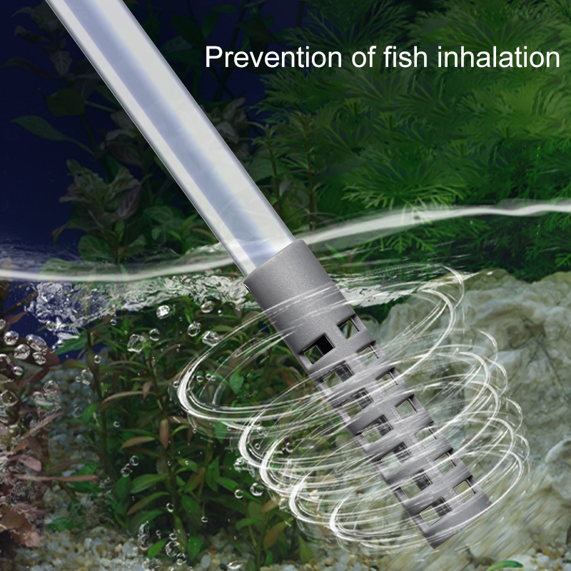 Aquarium Siphon Fish Tank Syphon Vacuum Gravel Water Filter Cleaner Water Change Large Siphon Pump Manual Cleaner 1.7m 2.6m