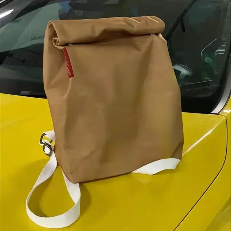 Kavay Cartoon School Bag Polyester Paper Bag Womens Backpack University Student Class Leisure Childrens Gift 240904
