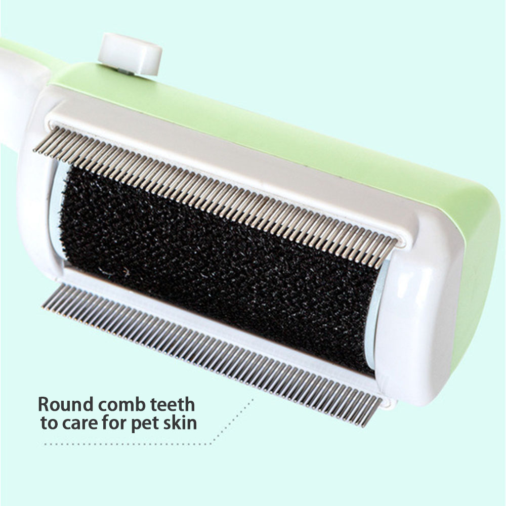 Multipurpose Pet Shedding Comb Dog Self-cleaning Comb With Hair Storage Box For Pet Rabbits