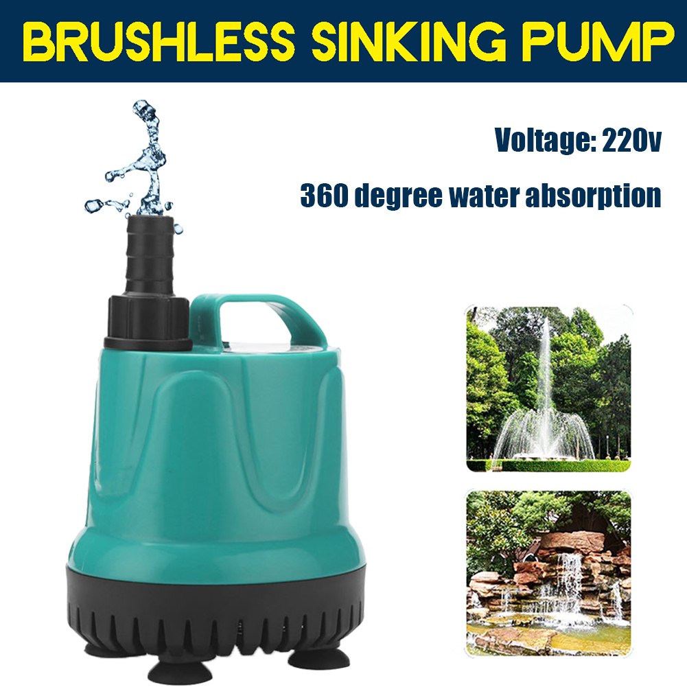 40w 60w 90w Ultra-Quiet Submersible Water Fountain Pump Filter Fish Pond Aquarium Water Pump Tank Fountain 220V 240V