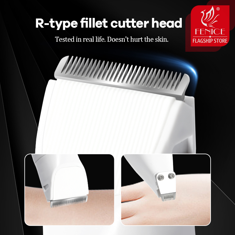 Fenice 4 in 1 Electric Hair Trimmer with 4 Blades Grooming Clippers for Pets Trimmer Nail Grinder Professional Cutter Machine