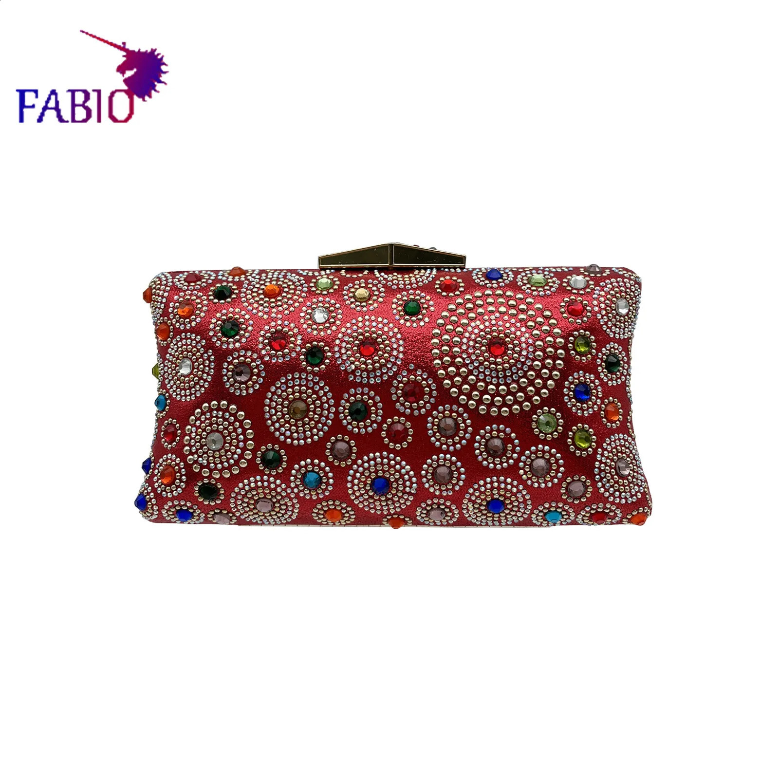 African mom multicolor bright diamond n womens bag dinner dress elegant club 240903