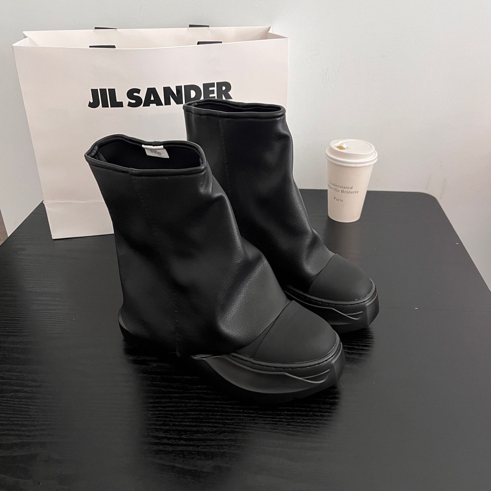 Combat Chunky Platform for Autumn Winter Leather Ankle Booties Women Punk Thick Bottom Non Slip Motorcycle Boots 9707