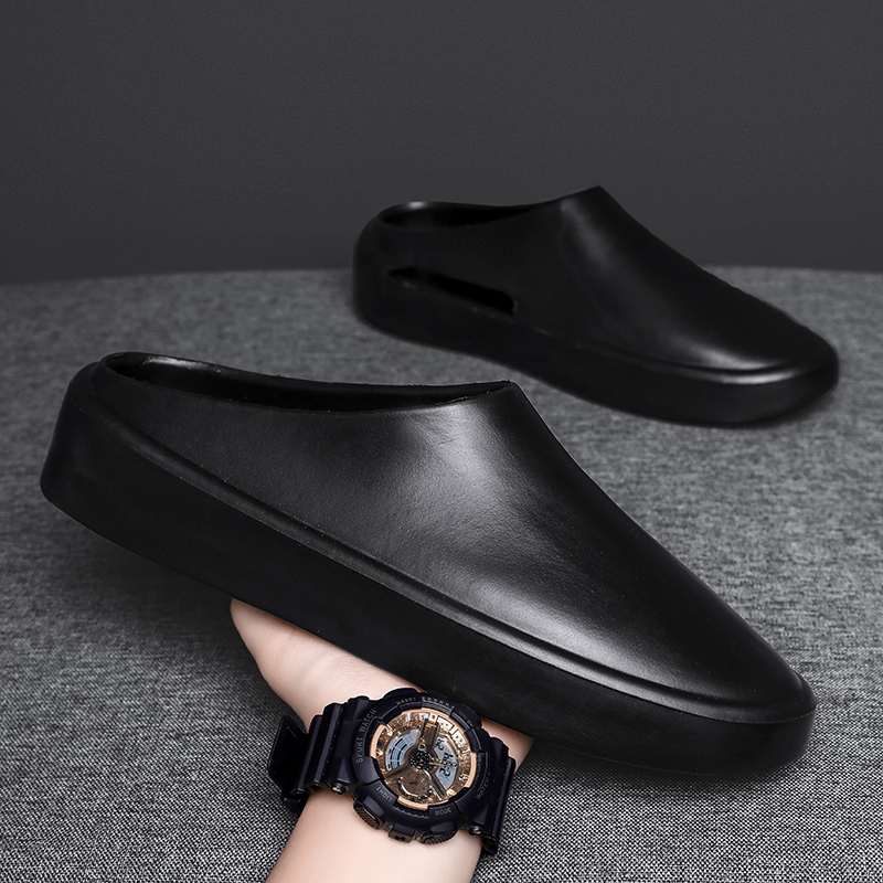 Men Slippers American Street Trend Comfort Men Sandals Couple Outdoor Breathable Thick Platform EVA Mules Slip On Flat Shoes