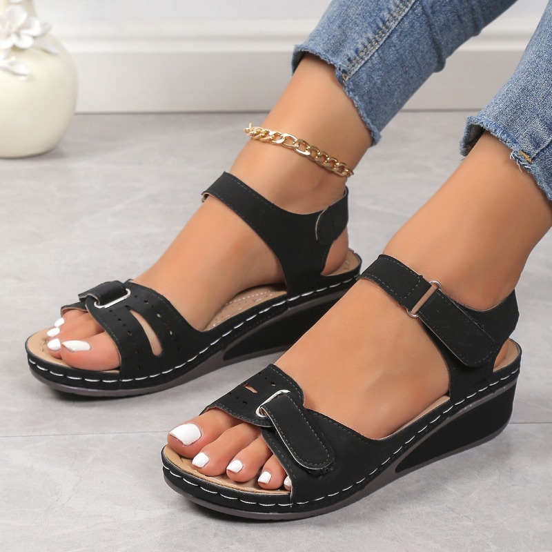 2024 New Sandals Shoes Women Soft Women's Sandals Slip on Open Toe Walking Shoes Slipper Party Footwear