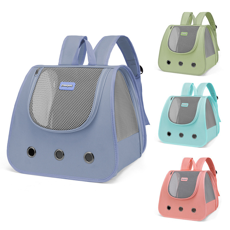 Cat Backpack Supplies foldable Portable breathable double shoulder cat bag foldable puppy backpack fashionable and pet bag